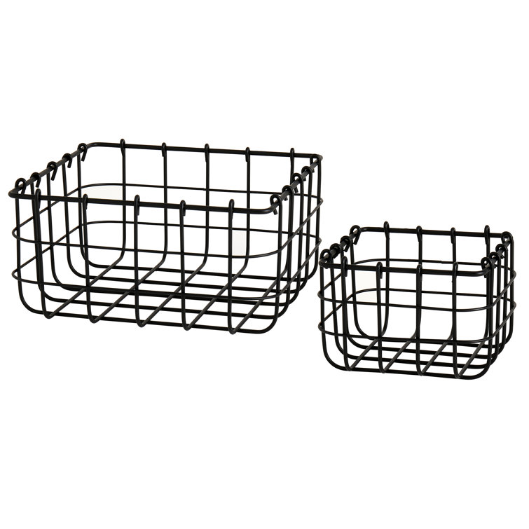 DOLLY PARTON 2PC SQR WIRE BASKET SET Wayfair